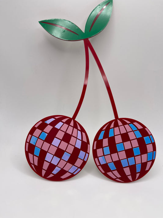 Laser-Cut Acrylic Cherries Disco Ball | Retro Wall Art, Party Decor (Copy)